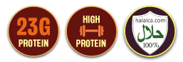 high protein chicken caesar wrap logo